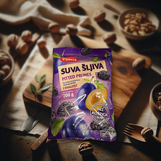 Yumis Pitted Prunes 200 g — authentic snack from United States | Hamilton Euromarket