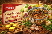 Yumis Beef Flavor Bouillon European/Balkan Favorite 80 g — authentic pantry from Serbia | Hamilton Euromarket