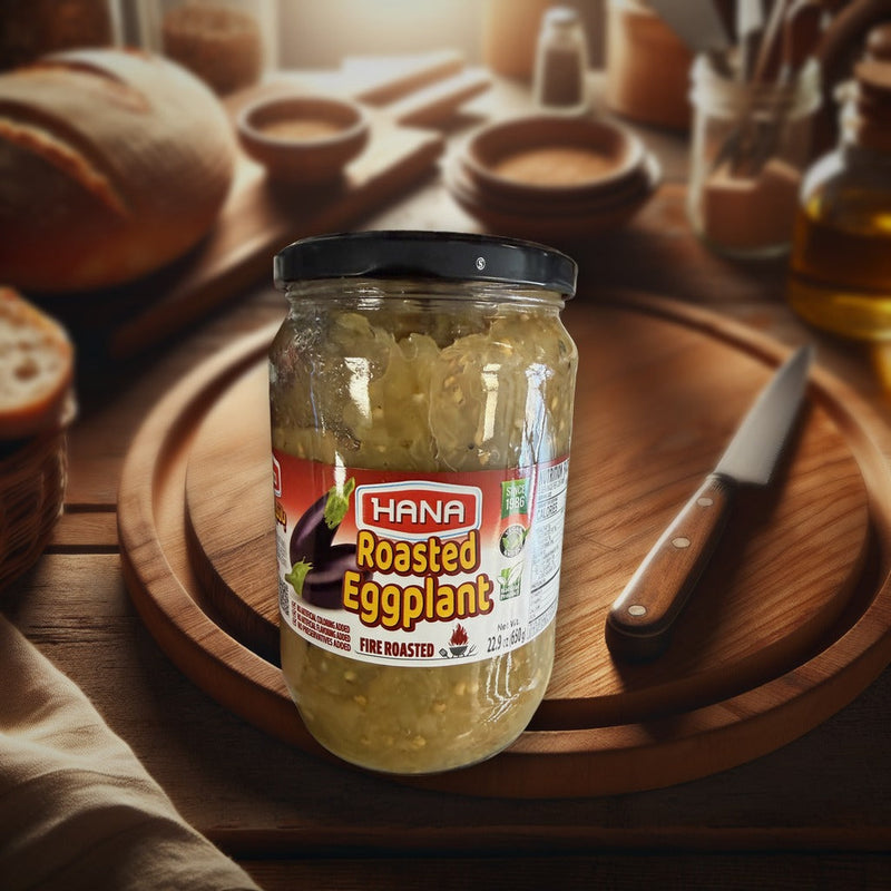 Hana Roasted Eggplant Fire Roasted 22.9 oz — authentic pantry from Turkey | Hamilton Euromarket