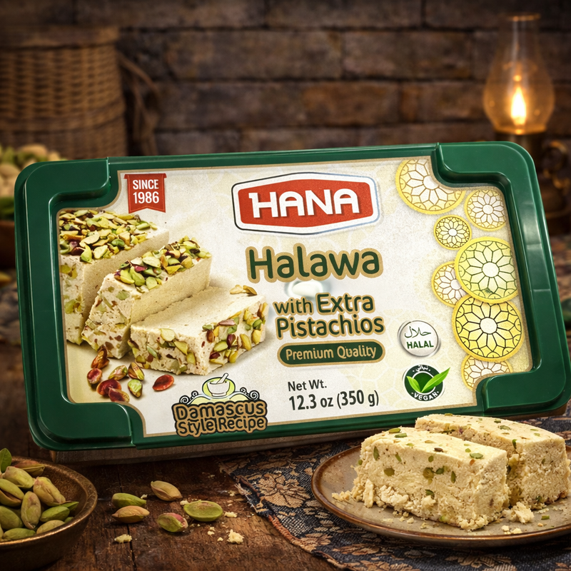 Hana Halawa Extra Pistachio 350g — authentic snack from Turkey | Hamilton Euromarket