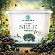 Marmarabirlik Kuru Sele Black Olives, Turkish Size S 400g (14.1oz)