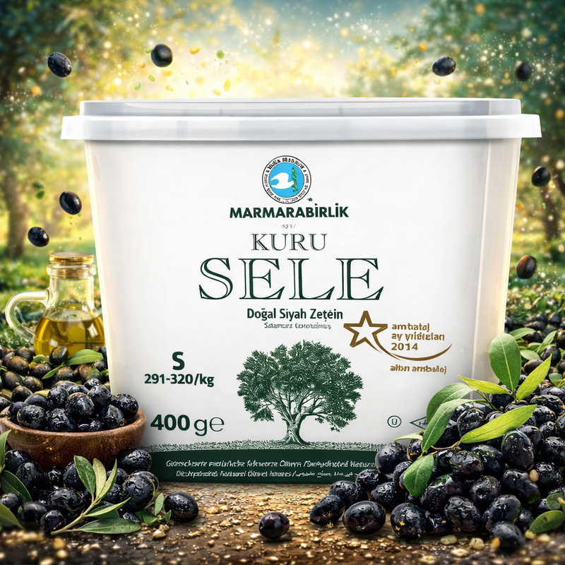 Marmarabirlik Kuru Sele Black Olives Size S 400 g