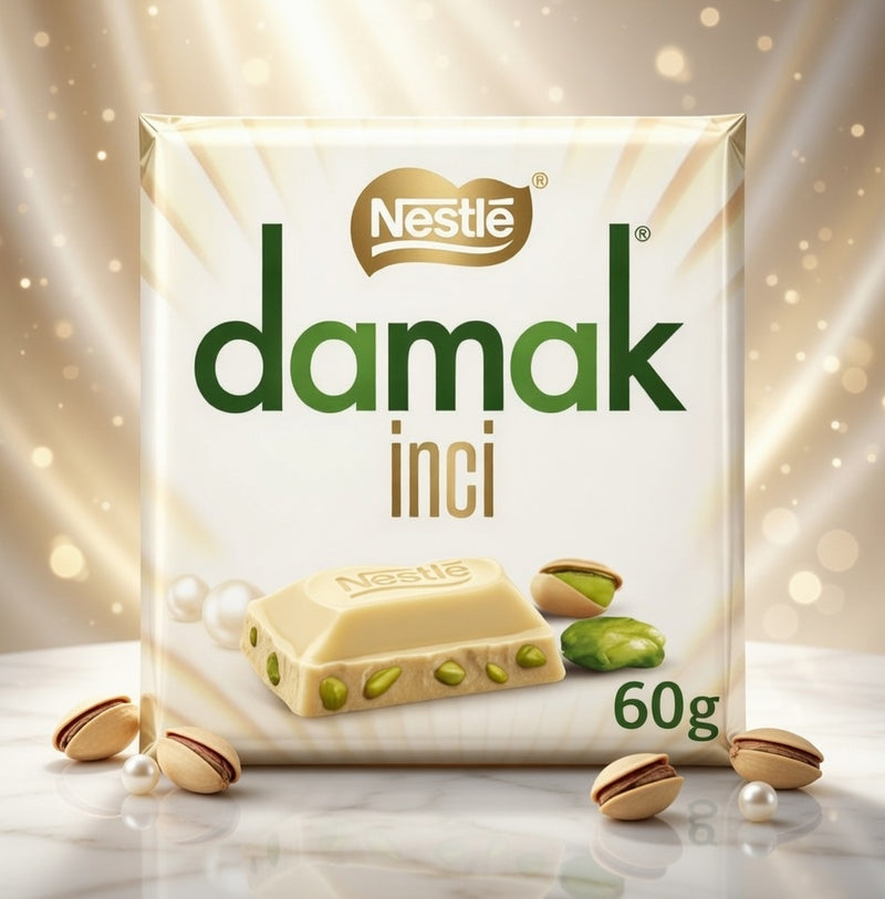 Nestle damak inci White Chocolate with Pistachio 60 g