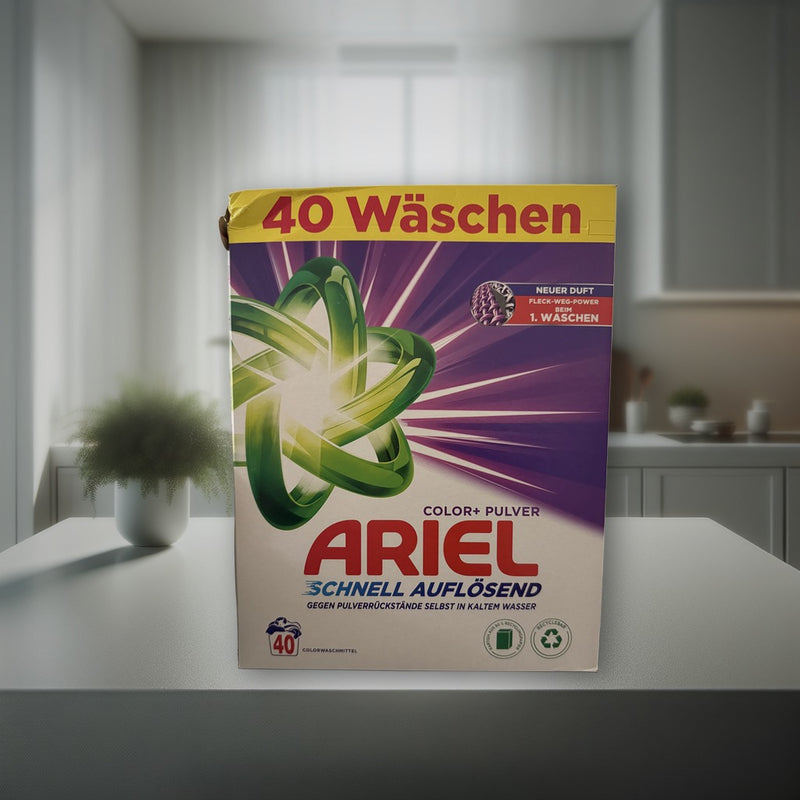 Ariel Color+ Powder Schnell Auflösend 40 Washes 2.4 kg