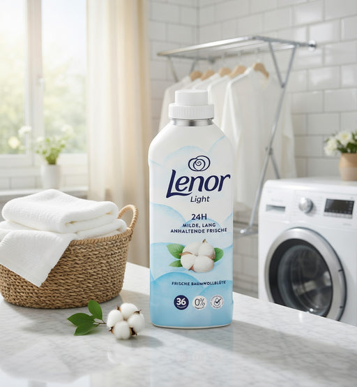 Lenor Light Frische Baumwollblute 750 ml — authentic home care from Germany | Hamilton Euromarket