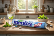 Mentos Mint Chewy Dragees Roll 38 g — authentic snack from Netherlands | Hamilton Euromarket