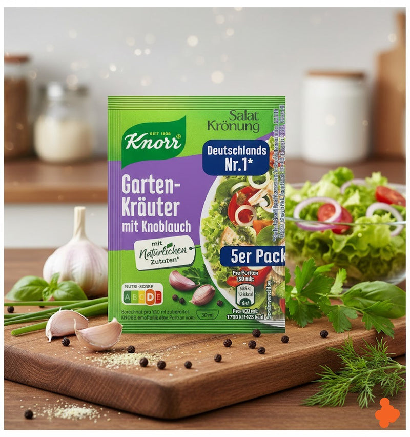 Knorr Salatkronung Garden Herbs & Garlic Dressing Mix 5 x 8 g 40 g