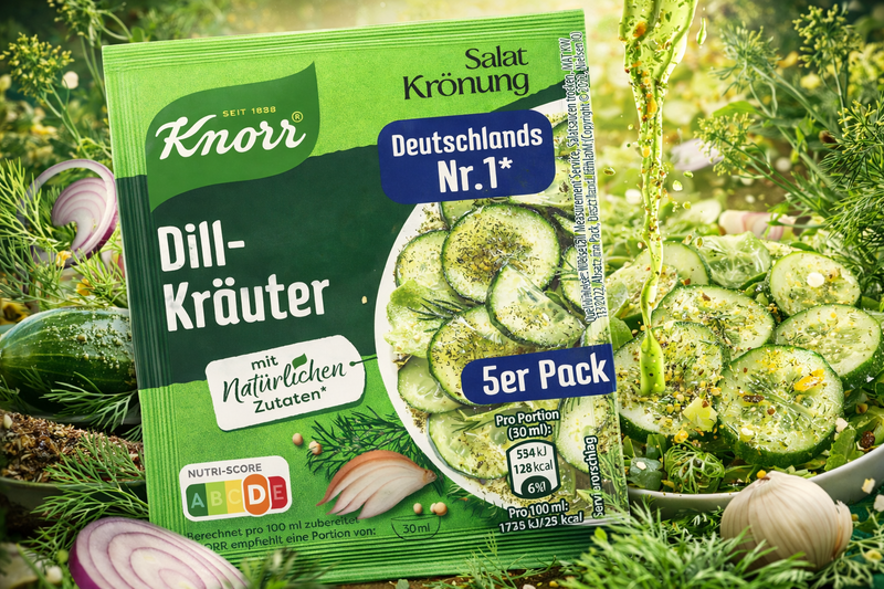 Knorr Salatkronung Dill-Krauter Salad Dressing Mix 5 x 9 g