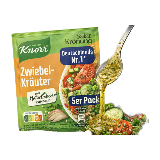 Knorr Salatkronung Zwiebel Krauter Salad Dressing Mix 5 x 9 g | Hamilton Euromarket