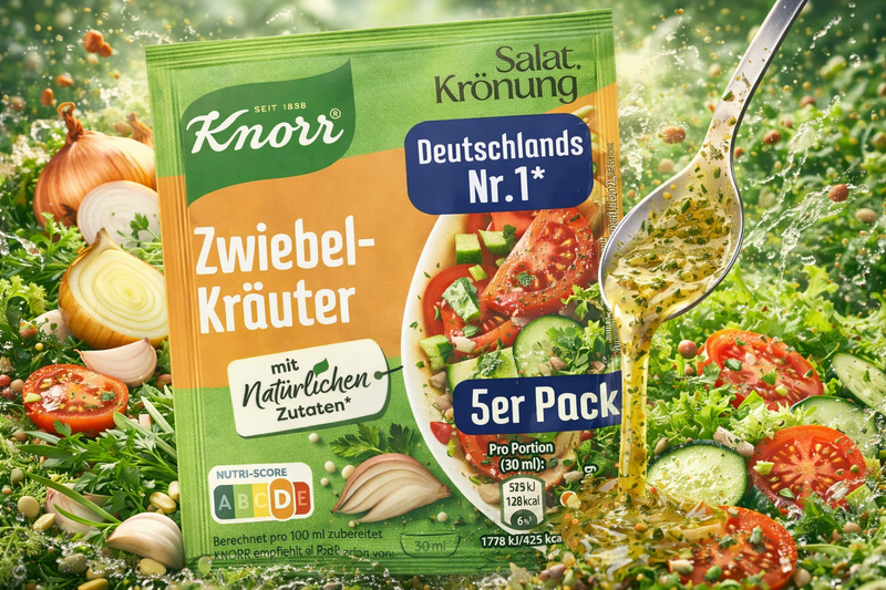 Knorr Salatkronung Zwiebel Krauter Salad Dressing Mix 5 x 9 g