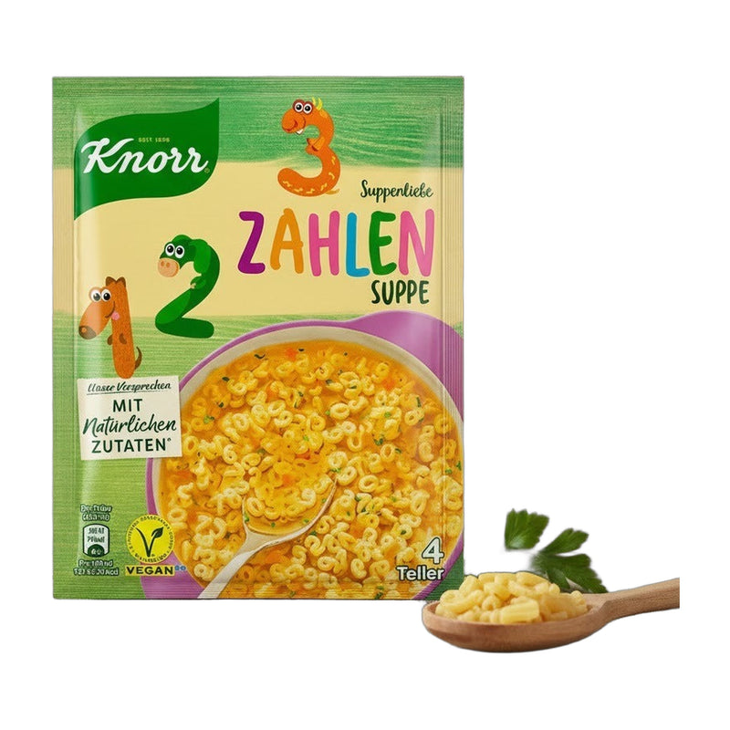 Knorr Suppenliebe Zahlensuppe Numbers Noodle Soup Mix 84 g | Hamilton Euromarket