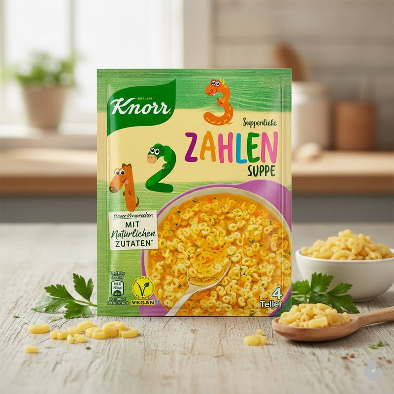 Knorr Suppenliebe Zahlensuppe Numbers Noodle Soup Mix 84 g