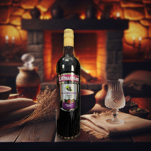 Lithuanian Black Currant Flavored Vodka 750ml — authentic alcohol from Lithuania | Hamilton Euromarket