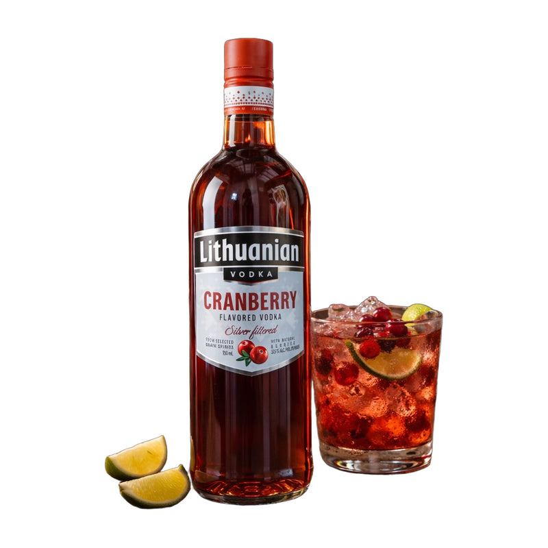 Lithuanian Cranberry Flavored Vodka 700 ml 37.5% ABV | Hamilton Euromarket