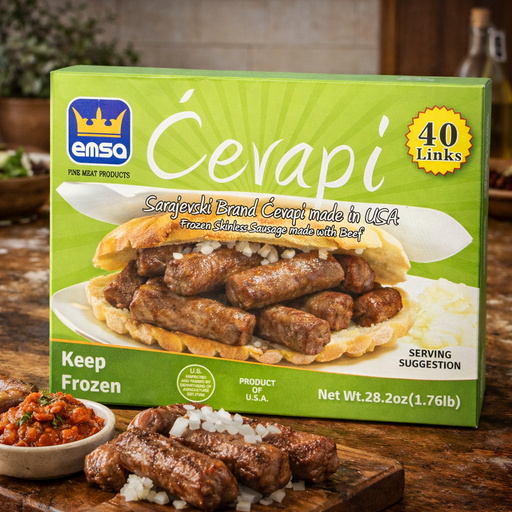 EMSA Sarajevski Cevapi Beef Sausage 40 Links 799g