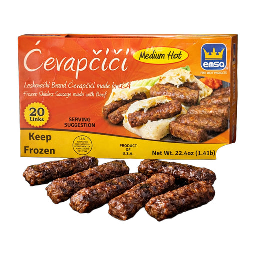 Emsa Cevapcici Medium Hot Beef Sausages 635 g | Hamilton Euromarket