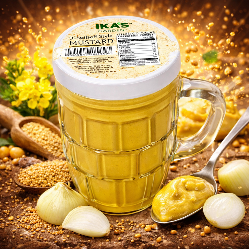 Ika'S Garden Dusseldorf Style Mustard in Reusable Mug 255 g (8.9 oz)