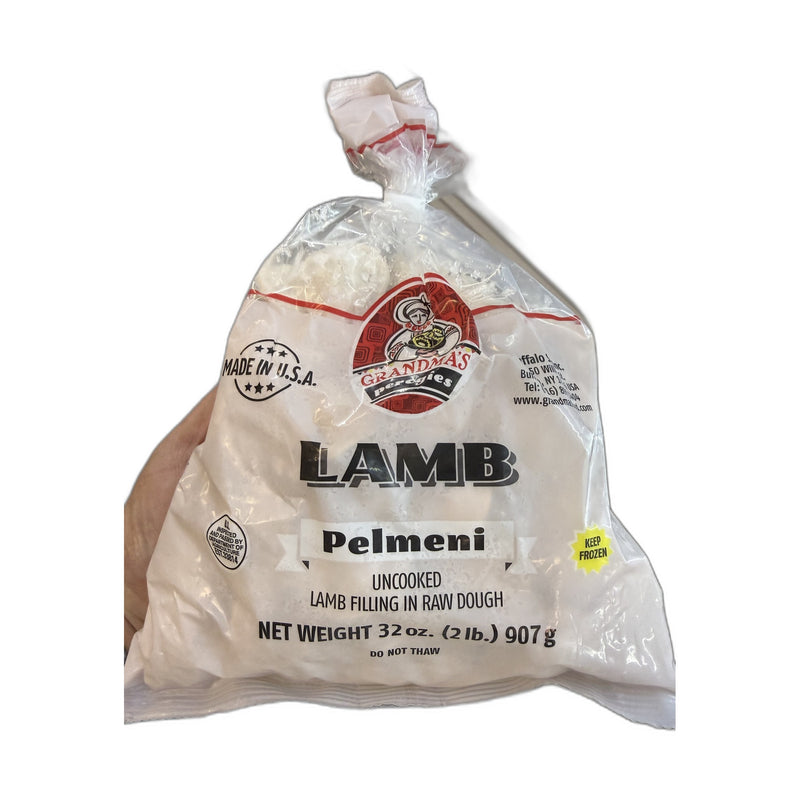 Grandma's Perogies Lamb Pelmeni Uncooked 32 oz. | Hamilton Euromarket
