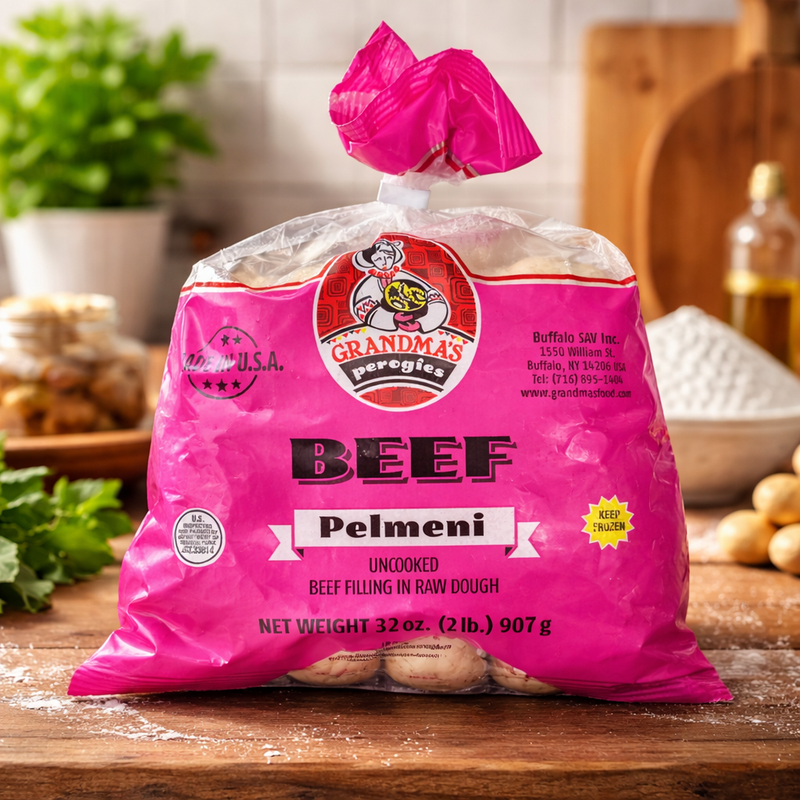 Grandma’s Beef Pelmeni Frozen Dumplings 907g