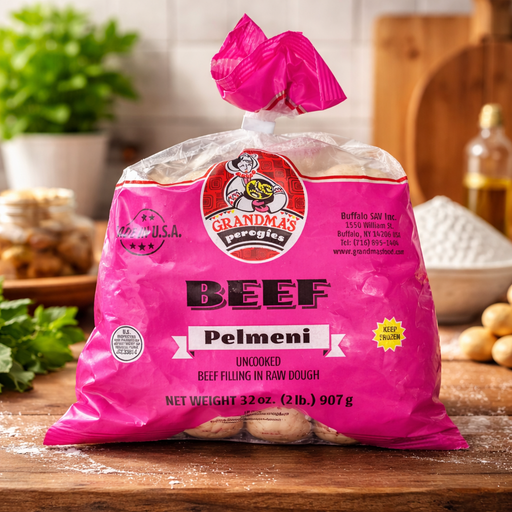 Grandma’s Beef Pelmeni Frozen Dumplings 907g