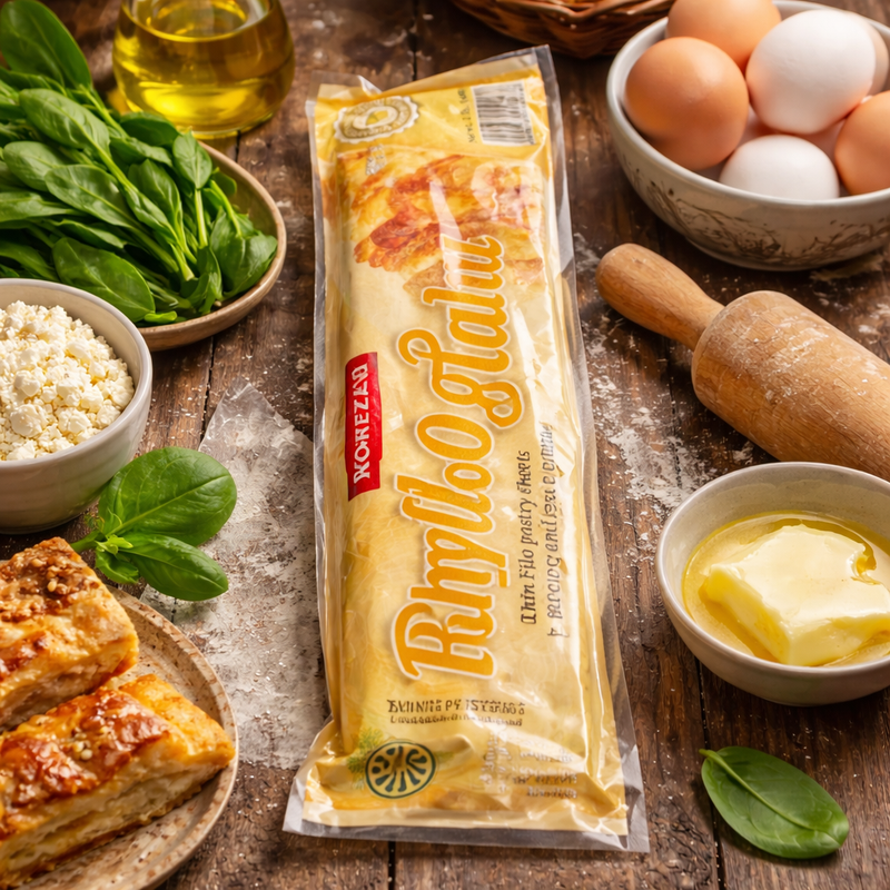 Korela Phyllo Dough Thin Filo Pastry Sheets 454 g