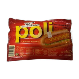 Poli Chicken Frankfurter Sausages, Romanian Deli Meat 396g (14oz)