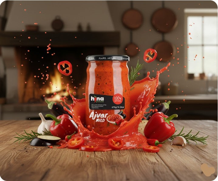 Hina Mild Ajvar Roasted Red Pepper & Eggplant Spread 690 g