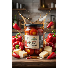 Natural Farmer Spicy Tomato Peppers, Macedonian Pickled Vegetables 720ml (24.3fl oz)