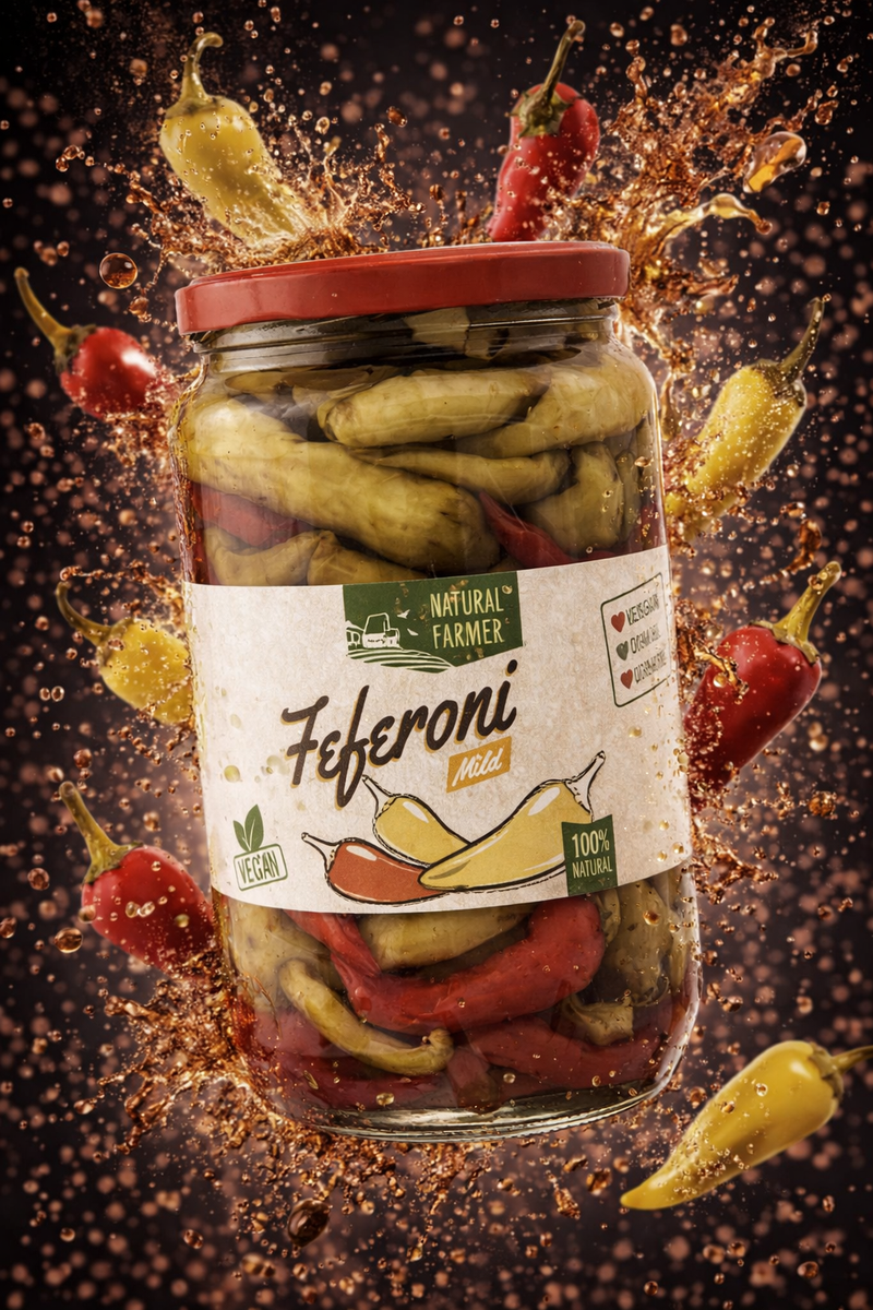 Natural Farmer Feferoni Mild Pickled Peppers 720 ml — authentic pantry from United States | Hamilton Euromarket