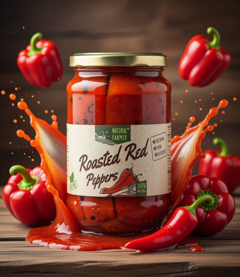 Natural Farmer Roasted Red Peppers 720 ml — authentic pantry from United States | Hamilton Euromarket