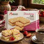 Balconi Strawberry Cake Sponge Cake 400 g — authentic snacks-sweets from Italy | Hamilton Euromarket