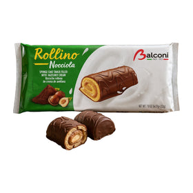 Balconi Rollino Nocciola Sponge Cake with Hazelnut Cream 222g (7.8oz)