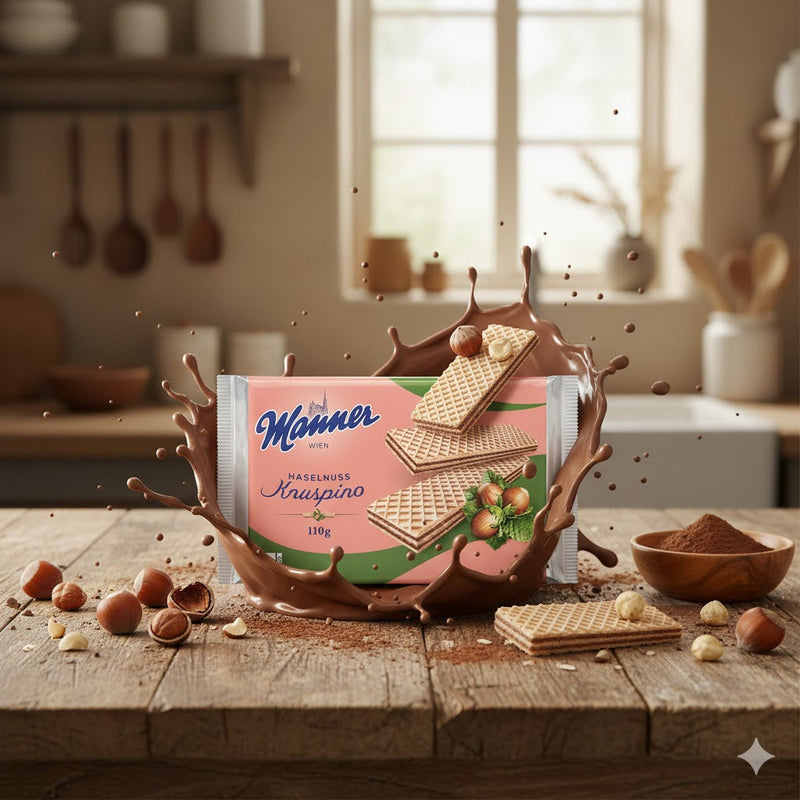 Manner Knuspino Hazelnut Wafer Cookies 110 g