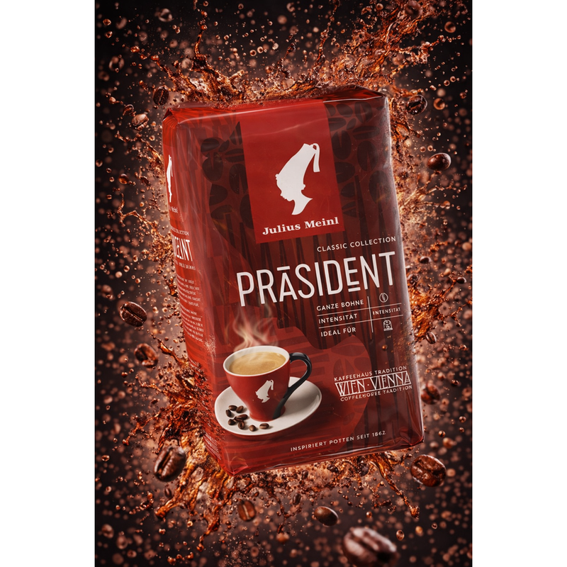 Julius Meinl Prasident Whole Bean Coffee 500 g