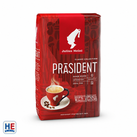 Julius Meinl Prasident Whole Bean Coffee, Austrian Roast 500g (1.1lb)