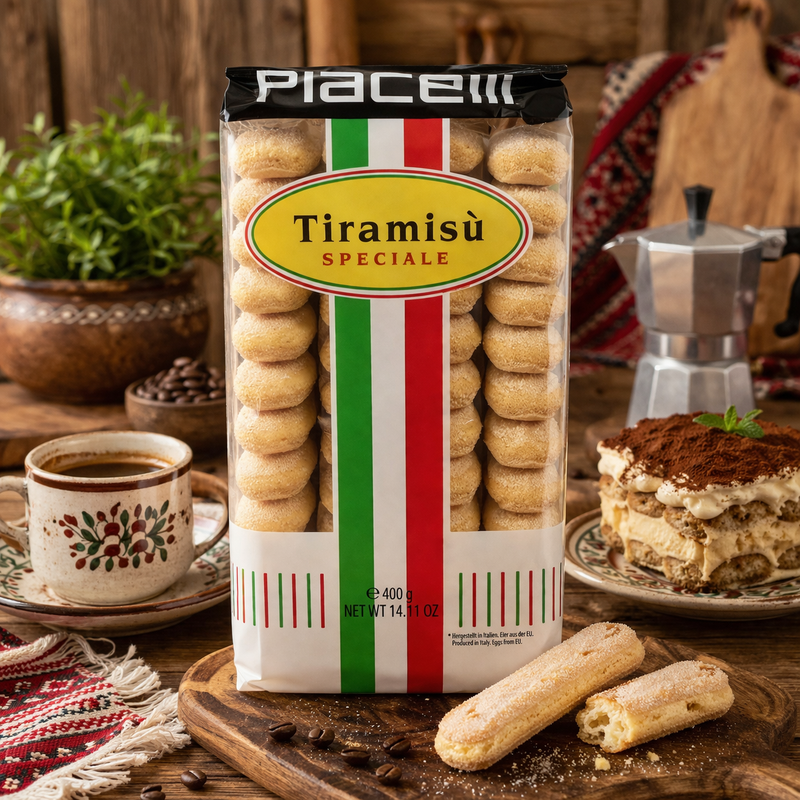 Piacelli Savoiardi Ladyfingers Tiramisu Speciale 400 g — authentic pantry from Austria | Hamilton Euromarket