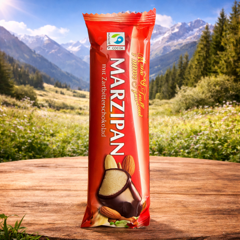 Maitre Truffout Marzipan Bar Dark Chocolate 100 g