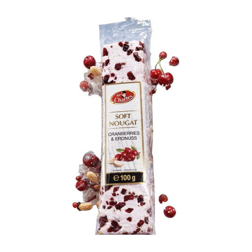 Sir Charles Soft Nougat Cranberries & Peanuts Bar 100 g | Hamilton Euromarket