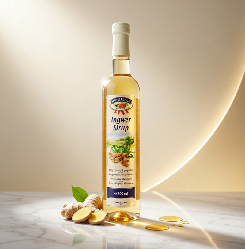 Mühlebach Ingwer Sirup Ginger Syrup 500 ml