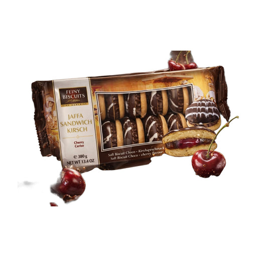 Feiny Biscuits Jaffa Sandwich Cookies Chocolate Cream & Cherry 380 g | Hamilton Euromarket