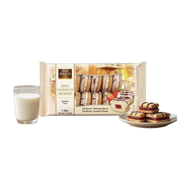Feiny Biscuits Jaffa Sandwich Strawberry & Cream 380 g | Hamilton Euromarket