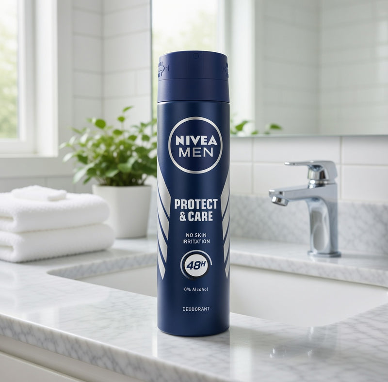 Nivea Men Protect & Care Anti-Perspirant Spray 150 ml — authentic home care from Germany | Hamilton Euromarket