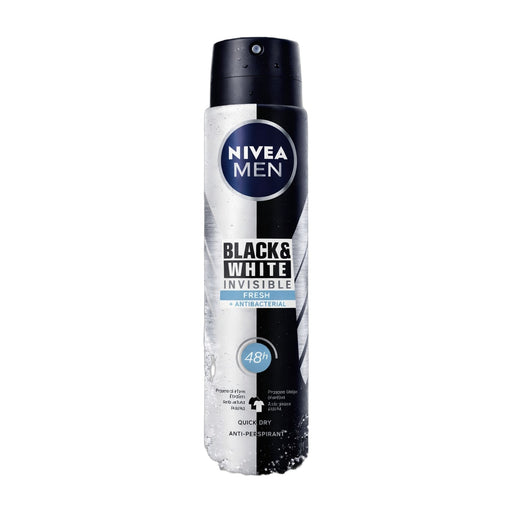 Nivea Men Black & White Invisible Fresh Antiperspirant Spray 150 ml (48h) | Hamilton Euromarket