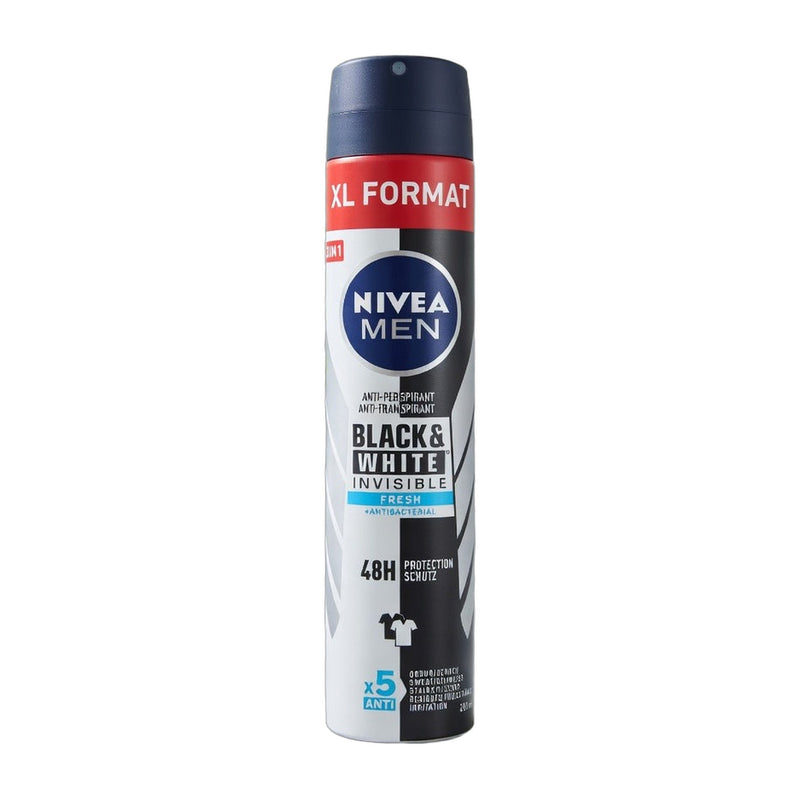 Nivea Men Black & White Invisible Fresh Anti-Perspirant Spray 200 ml | Hamilton Euromarket