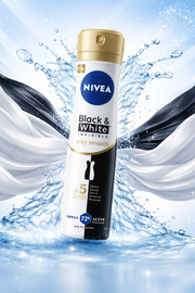 Nivea Black & White Invisible Silky Smooth Anti-Perspirant Spray 150 ml — authentic home care from Germany | Hamilton Euromar