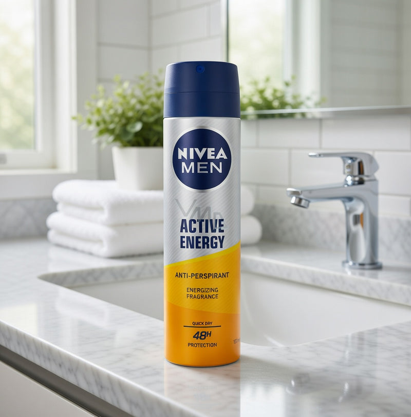 Nivea Men Active Energy Anti-Perspirant Spray 150 ml — authentic home care from Germany | Hamilton Euromarket