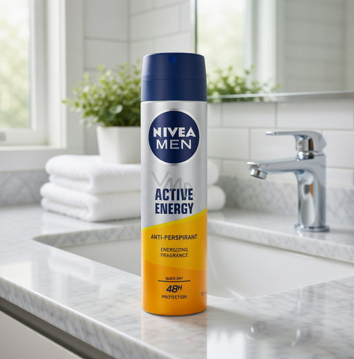 Nivea Men Active Energy Anti-Perspirant Spray 150 ml — authentic home care from Germany | Hamilton Euromarket