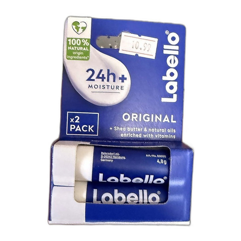 Labello Original Lip Balm 2-Pack, German Formula 2×4.8g (0.34oz) | HE gallery 9005800362878 #2