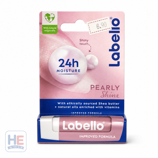 Labello Pearly Shine Lip Balm, German Formula 4.8g (0.17oz)