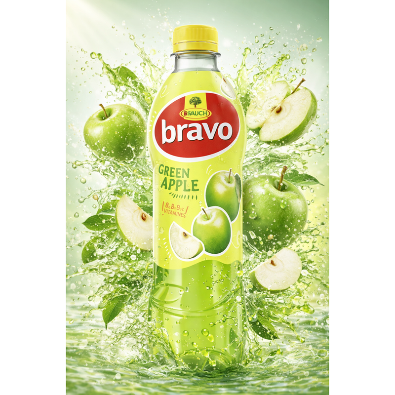 Rauch Bravo Green Apple PET 500 ml
